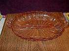 ANCHOR HOCKING PINK MAYFAIR / OPEN ROSE CANDY DISH  