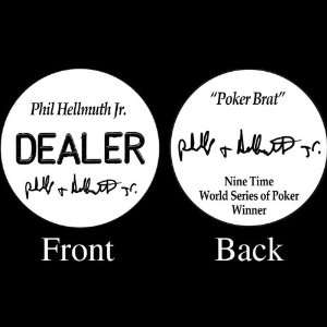 PHIL HELLMUTH JR. Professional Collectors Dealer Button
