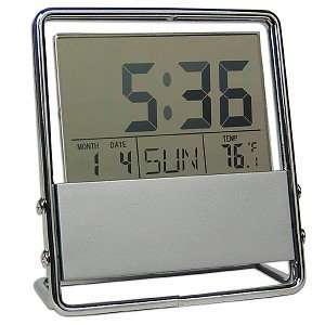  Metal Frame Clock (Silver): Electronics