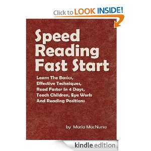 Speed Reading Fast Start: Learn The Basics, Effective Techniques, Read 
