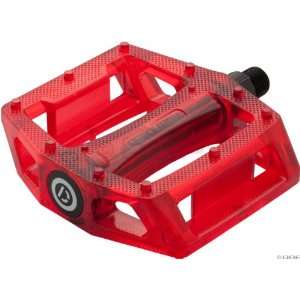  Demolition Plastic Pedals Loose Ball Clear Red Sports 