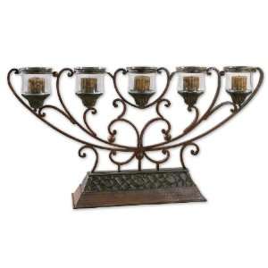   Table Candelabra This Candleabra Is Made Of Hand Forged Metal Finished