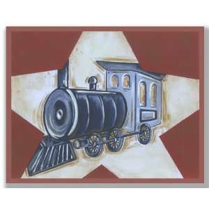  Train in Star Wall Plaque: Toys & Games
