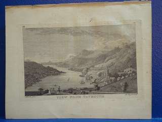 1772 Antique Print/ VIEW FROM TAYMOUTH / Tour In Scotland /p71  