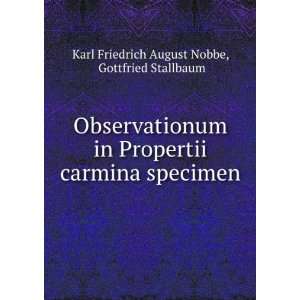   specimen: Gottfried Stallbaum Karl Friedrich August Nobbe: Books
