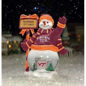  Virginia Tech Hokies NCAA City Limits Snowman: Sports 