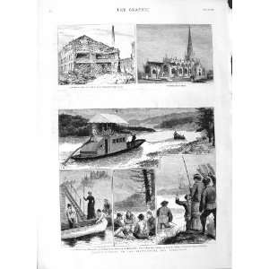  1883 SALMON FISHING BOAT BRUNSWICK TROWBRIDGE CHURCH