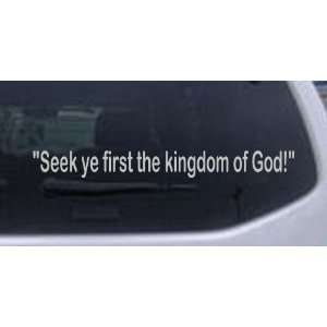 Silver 18in X 1.9in    Kingdom of God Christian Car Window Wall Laptop 
