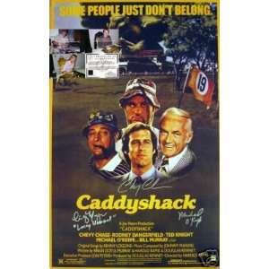  Caddyshack Signed Poster Chevy Chase OKeefe Morgan