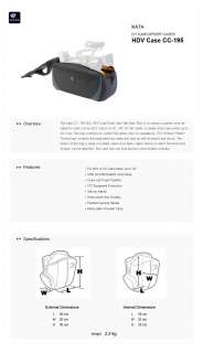 NEW KATA CC 195 Shoulder Case Medium Bag for HDV DV Camcorder SLR 