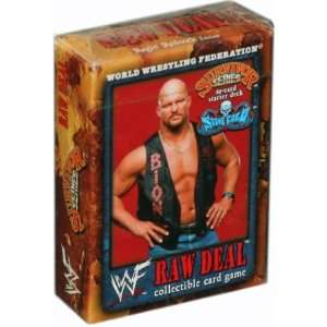  WWE Raw Deal Survivor Series Stone Cold Starter Deck Toys 