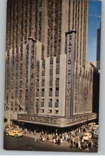 Postcard..Radio City Music Hall in New York City..NY  