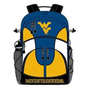  West Virginia Mountaineers Backpack with Team Logo: Sports 