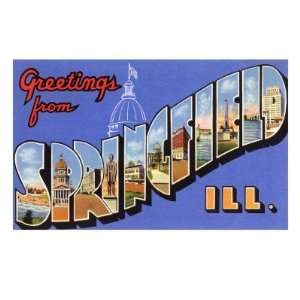   from Springfield, Illinois Giclee Poster Print, 12x16