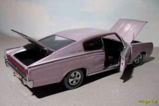 1966 Dodge Hemi CHARGER   ERTL Authentics 1:18 Diecast Mauve Poly 
