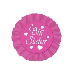  Big Sister Pink Satin Button: Health & Personal Care