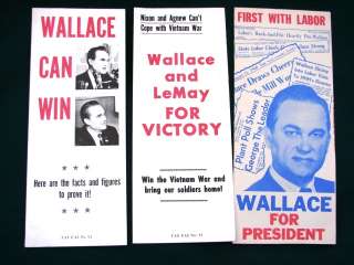   campaign brochures from the 1968 election. Very good+ condition