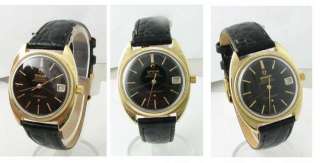 Mint 14k Gold Retro Omega Constellation Date Watch 1969  
