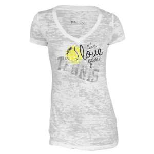  Loveall It`s A Love Game Acid Wash Tee: Sports & Outdoors