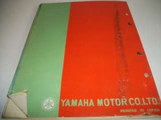 Yamaha Service Manual Yamaha Parts List YGS 1 YGS1T C4  