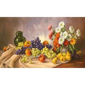  E. Kr?ger: 39.25W by 23.5H : Fruit Still Life CANVAS 