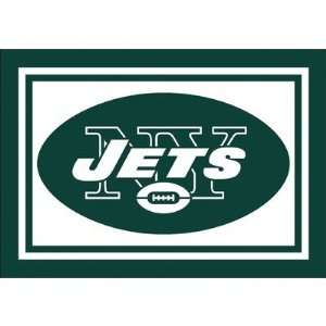  NFL Spirit New York Jets Football Rug Size: 54 x 78 