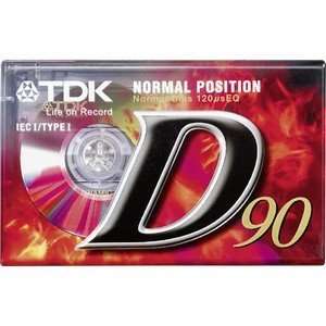 TDK Standard Audio Cassette. TDK 90MIN AUDIO TAPE NORMAL 