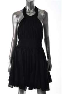 FAMOUS CATALOG Moda Black Versatile Dress BHFO Ruched 10  