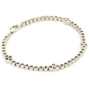    Judith Jack Sterling Silver and Marcasite Line Bracelet: Jewelry