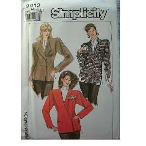   CLASSIC JACKET SIZE 6 8 10 SIMPLICITY PATTERN 9413: Everything Else