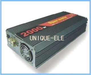 2000W Car Power Inverter 12V/24V DC to 220V AC Adapter  