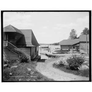  The Boat landing,Saranac Club,Adirondack Mts.,N.Y.