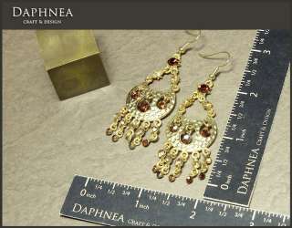 daphnea brown crystal new dangle earrings FE200506  