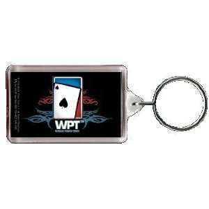    World Poker Tour Tribe Tat Lucite Keychain WK1576 Toys & Games