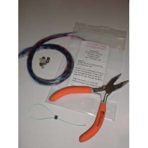   Feather Hair Extension Tool Kit w/ Micro Beads & Synthetic Feathers