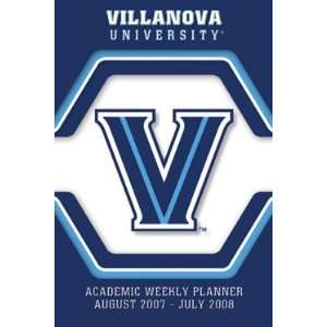 Villanova Wildcats 2007   2008 5x8 Academic Weekly Assignment Planner