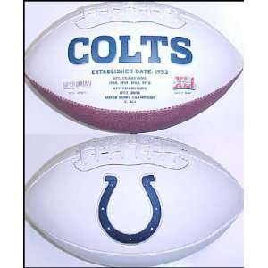    Indianapolis Colts Full Size Logo Football: Sports & Outdoors