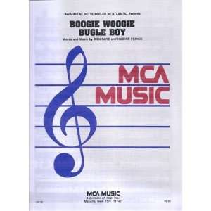  Sheet Music Boogie Woogie Bugle Boy Don Raye Hughie Prince 