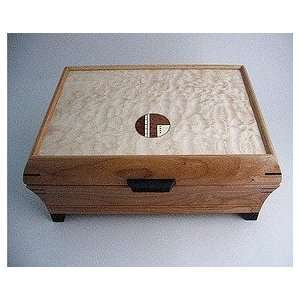  Handmade wooden jewelry box   cherry wood with legs 