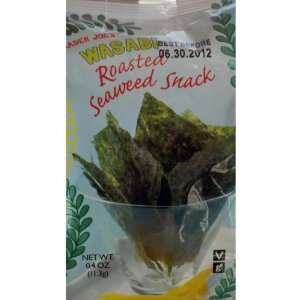 Trader Joes Wasabi Roasted Seaweed Snack (Pack of 6):  
