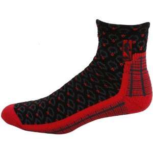  NBA Black Red Flair Crew Socks: Sports & Outdoors