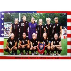  United States womes`s national soccer team 23.5 x 34.5 