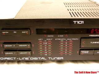 SAE T101 T 101 Audiophile Stereo AM FM Digital Tuner w/ Manual  