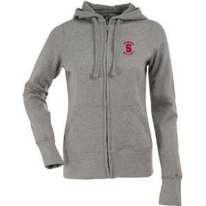   Stanford Womens Zip Front Hoody Sweatshirt (Grey): Sports & Outdoors