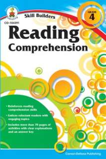 reading comprehension grade 4 carson dellosa publishing paperback $ 4