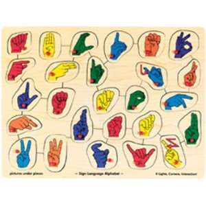  Puzzle Sign Language Alphabet Peg: Office Products