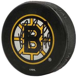   Memories Boston Bruins Ray Bourque Autographed Puck: Sports & Outdoors