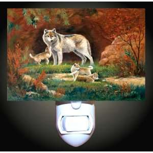  Wolf Cave Decorative Night Light: Home Improvement