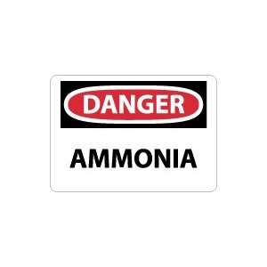  OSHA DANGER Ammonia Safety Sign