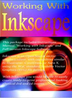 This packageincludes instructions Manual Working with Inkscape and 